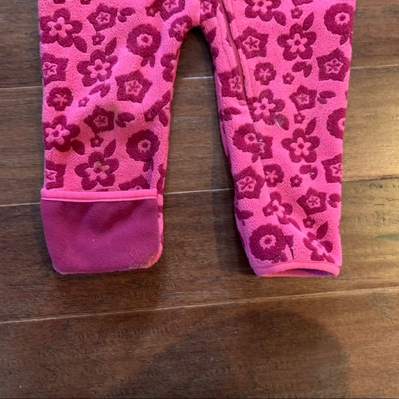 REI infant pink jacquard fleece suit - Picture 5 of 8